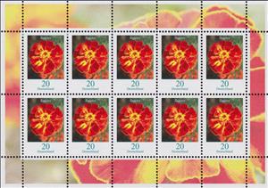 Mini Sheet, Tagetes, Germany, Federal Republic,  , Flowers, Plants (Flora)