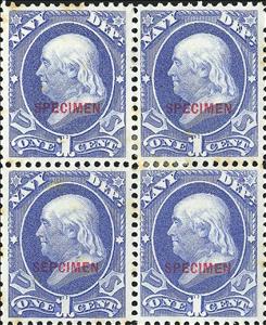 Se-tenant, Navy - Benjamin Franklin, United States of America,  