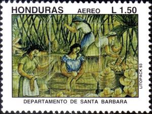 Stamp, Departamentos, Honduras,  