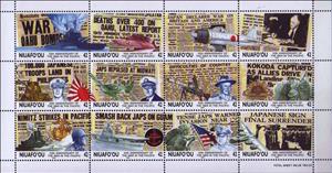 Mini Sheet, Se-tenant Block Of 12, Niuafo'ou,  , Second World War
