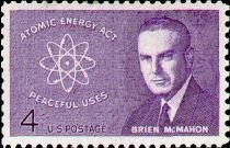 Senator Brien McMahon and Atomic Symbol