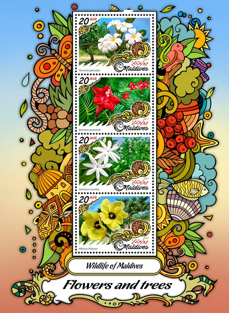 Wildlife of Maldives: Flowers and trees