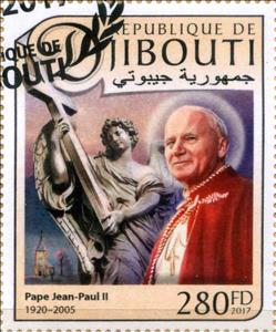 Stamp, Jean-Paul II, Cinderellas,  , People, Popes