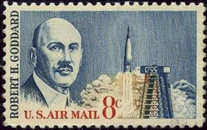 Stamp, Goddard, Atlas Rocket & Launching Tower, Cape Kennedy, United States of America,  , Rockets