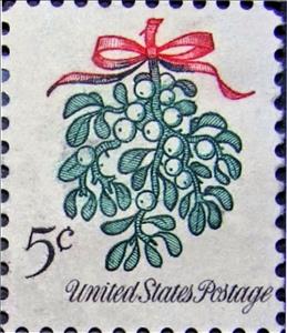 Stamp, Christmas 1964:Mistletoe, United States of America,  , Christmas