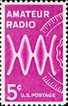 Stamp, Radio Waves and Dial, United States of America,  