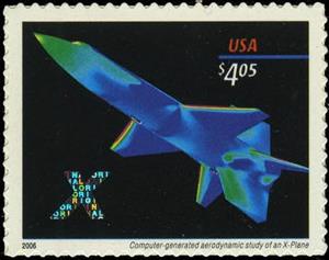 Stamp, X-Plane, United States of America,  , Aviation