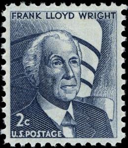 Stamp, Frank Lloyd Wright (1869-1959), Architect, United States of America,  , Architects