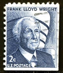 Stamp, Frank Lloyd Wright (1869-1959), United States of America,  