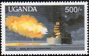 Naval battle at Guadalcanal
