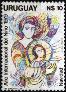 Stamp, Navidad 1979, Uruguay,  , Christmas