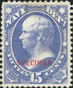 Stamp, Navy - Daniel Webster, United States of America,  