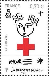 "The Love Collection" - Red-Cross surmounted by a face