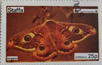 Stamp, Emperor, Cinderellas,  , Animals (Fauna), Butterflies, Insects
