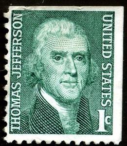 Stamp, Thomas Jefferson (1743-1826), 3rd President, United States of America,  