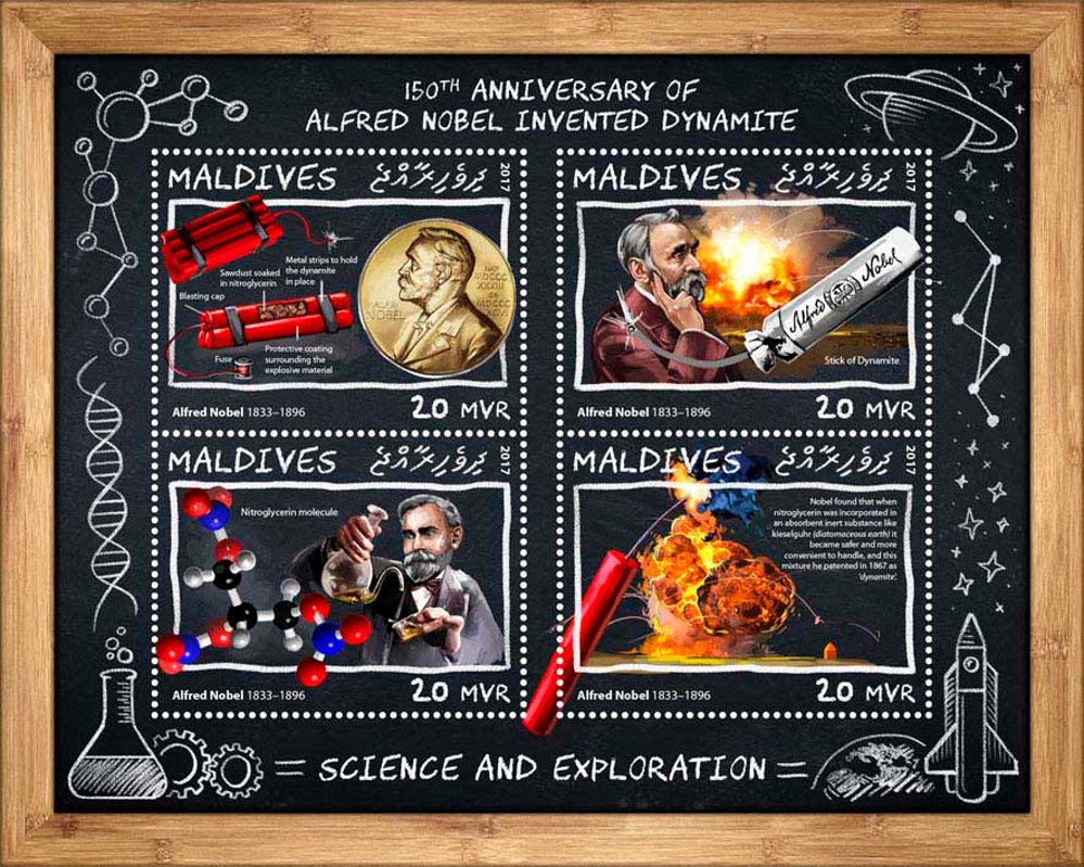 150th anniversary of Alfred Nobel invented dynamite