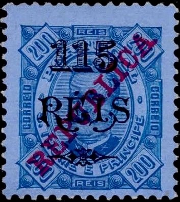 King Carlos I. overprint