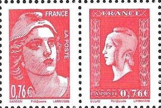 Marianne de la Libération: "Marianne de Gandon et Dulac"