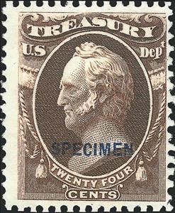 Stamp, Treasury - Général Winfield Scott, United States of America,  