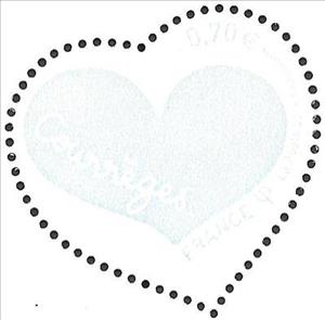 Stamp, Heart Courrèges, France,  , Hearts