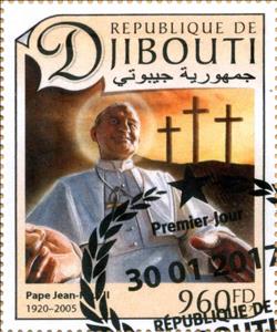 Stamp, Jean-Paul II, Cinderellas,  , People, Popes