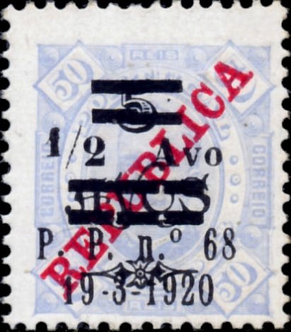 King Carlos I, surcharged