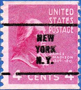 Stamp, James Madison, United States of America,  , Famous People, Heads of State, Men, Politicians, Государственный деятель