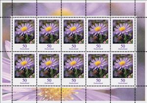 Mini Sheet, Autumn Aster, Germany, Federal Republic,  , Flowers, Plants (Flora)