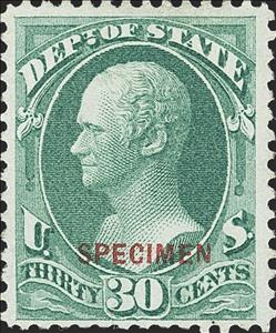 Stamp, Dept. Of State - Alexander Hamilton, United States of America,  