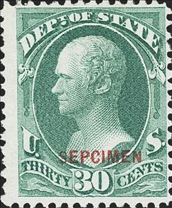 Stamp, Dept. Of State - Alexander Hamilton, United States of America,  