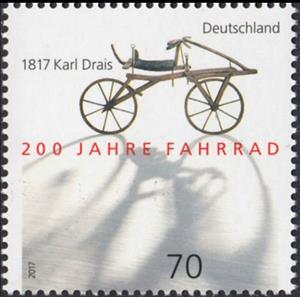 Stamp, 200 Years Of Bicycle, Germany, Federal Republic,  , Anniversaries and Jubilees, Bicycles