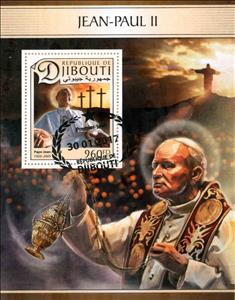 Souvenir Sheet, Jean-Paul II, Cinderellas,  , People, Popes
