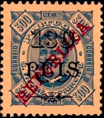 King Carlos I. overprint