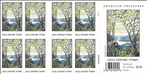 Booklet Pane, L.C. Tiffany (1848-1933) Artisans, United States of America,  , Stained-glass