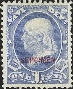 Stamp, Navy - Benjamin Franklin, United States of America,  