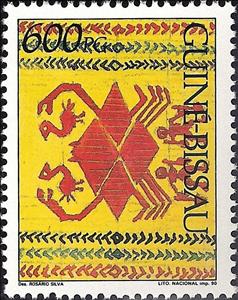 Stamp, Weaving, Guinea-Bissau,  