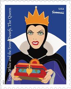 Stamp, The Queen (Snow White and the Seven Dwarfs), United States of America,  , Disney