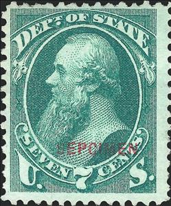 Stamp, Dept.Of State - Edwin M. Stanton, United States of America,  