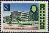 Stamp, Queen Elizabeth Hospital, Barbados,  , Buildings, Hospitals