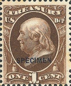 Stamp, Treasury - Benjamin Franklin, United States of America,  