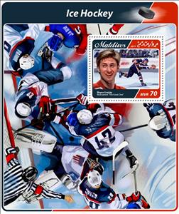 Souvenir Sheet, Ice Hockey, Maldives,  , Sports