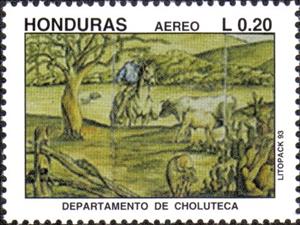 Stamp, Departamentos, Honduras,  