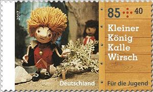 Stamp, Little King Kalle Wirsch, Germany, Federal Republic,  , Marionettes