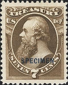 Stamp, Treasury - Edwin M. Stanton, United States of America,  