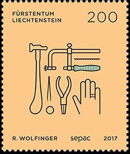 Stamp, Goldsmith, Liechtenstein,  , Crafts, Trade