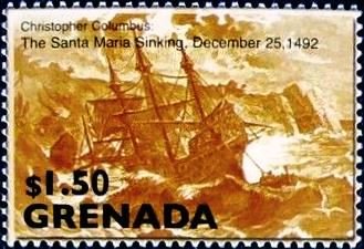 Sinkinf of the Santa Maria