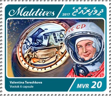 Valentina Tereshkova and Vostok 6 capsule