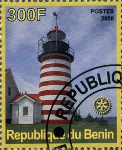 Stamp, Les Phares, Cinderellas,  , Lighthouses