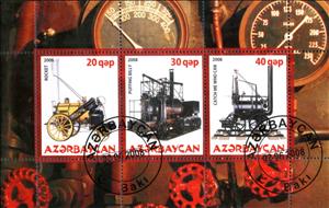Mini Sheet, Locomotives, Cinderellas,  , Locomotives, Steam Traction
