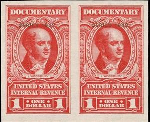 Revenue Stamp, Series 1940/Levi Woodbury, United States of America,  , Famous People, Jurists, Men, Politicians
